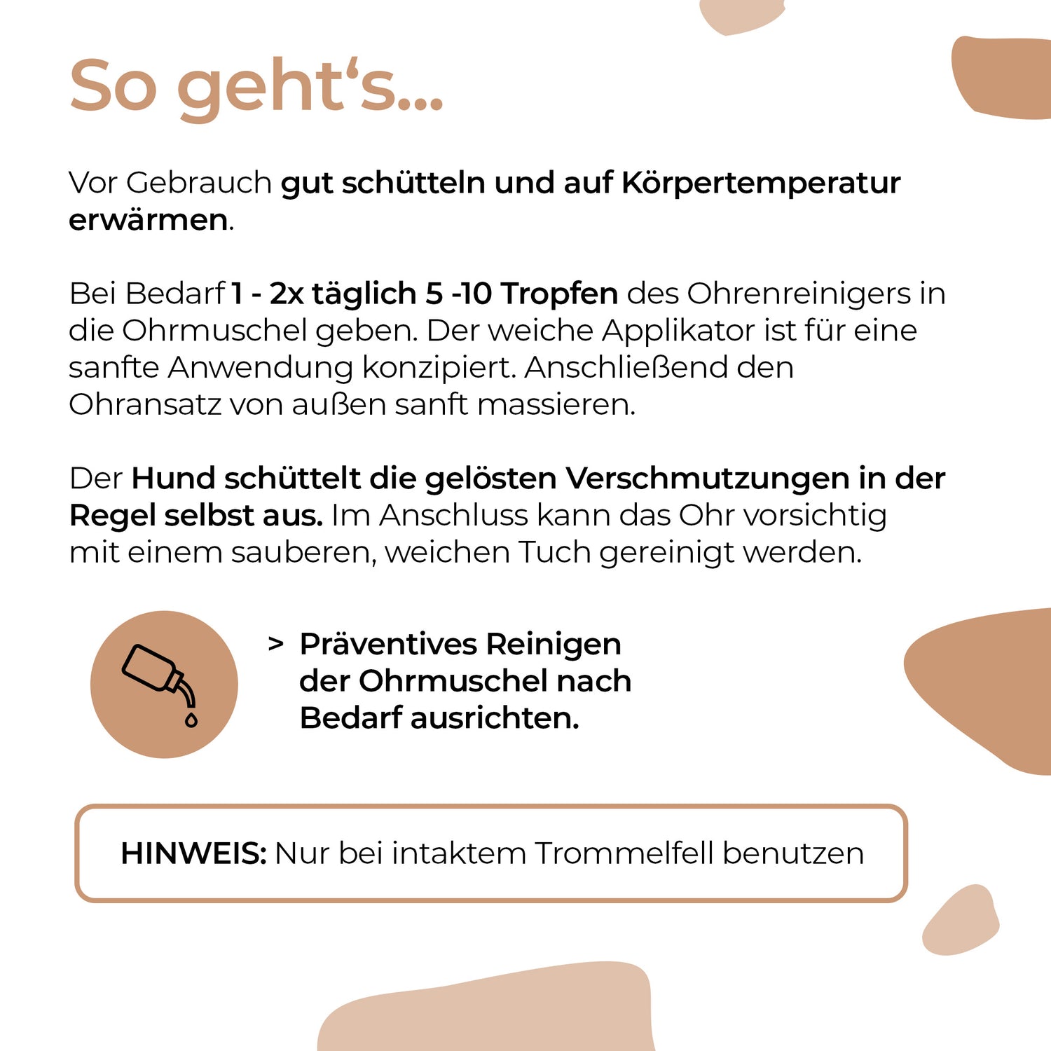 Ohrreiniger für Hunde 100ml