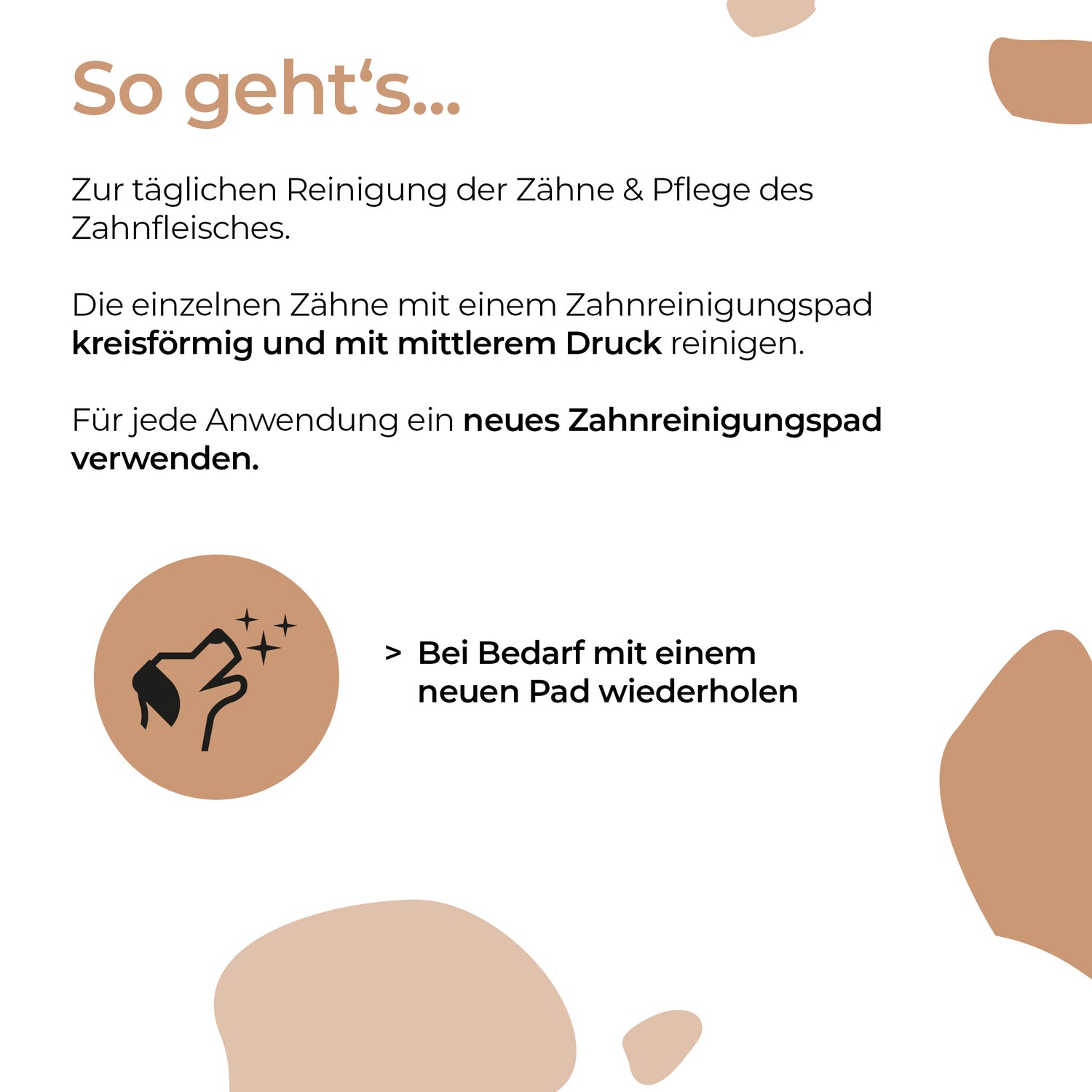 Zahnreinigungspads für Hunde 100 Stk.