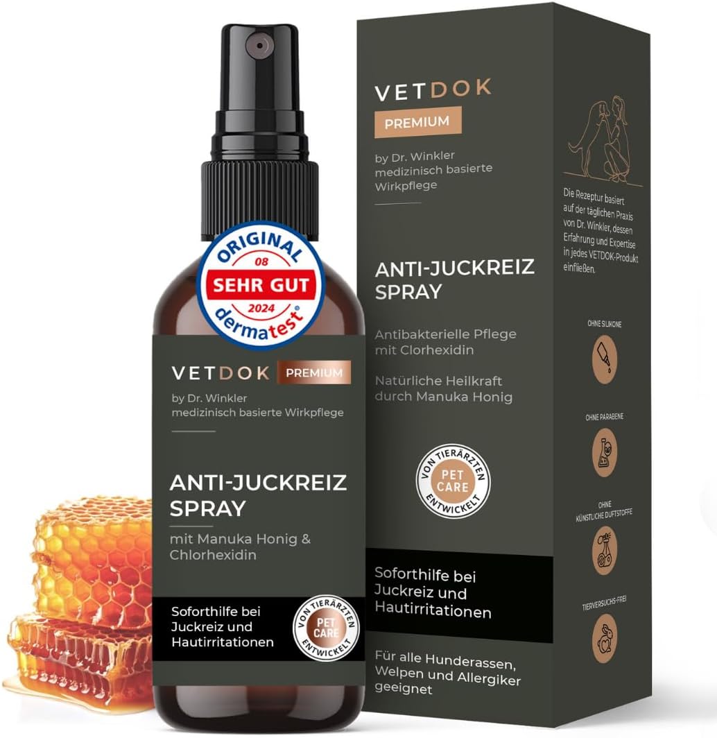 VetDok by Dr. Winkler – Dermatologisches Anti-Juckreiz Spray