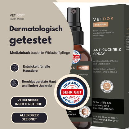VetDok by Dr. Winkler – Dermatologisches Anti-Juckreiz Spray