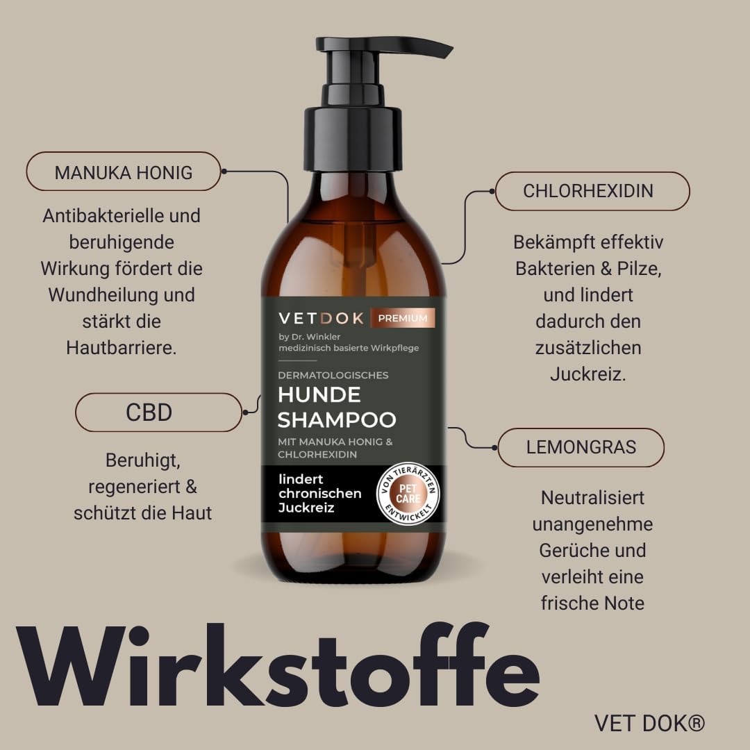 VetDok by Dr. Winkler – Dermatologisches Hundeshampoo Sensitiv